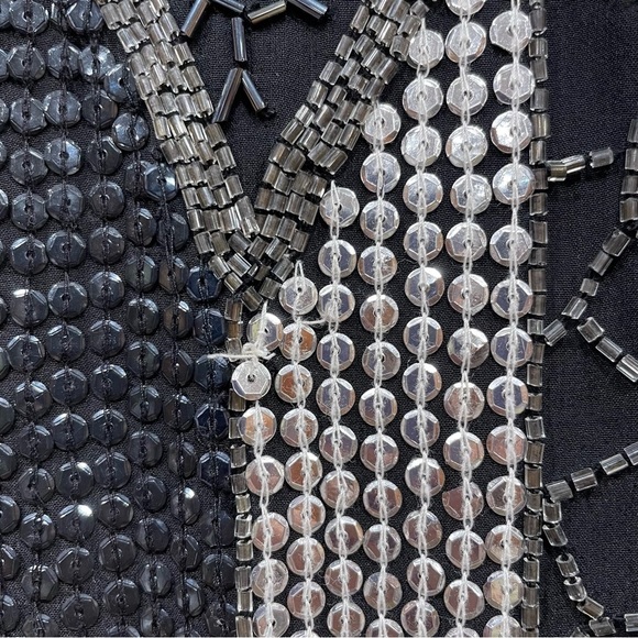 𝅺parker Black and silver sequins tunic size XS - Picture 6 of 7